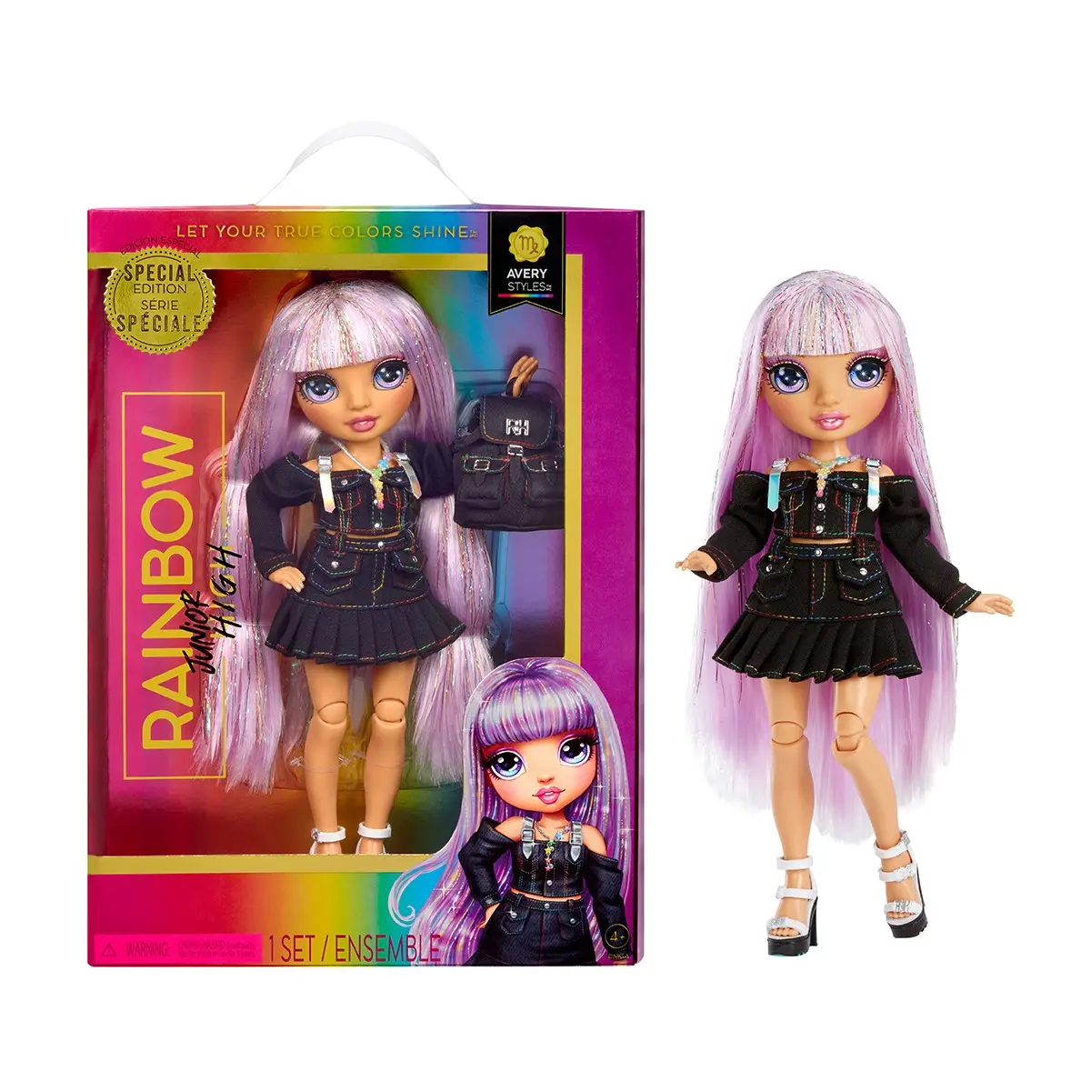 Лялька Rainbow High Junior High Ейвері Стайлз Лялька Rainbow High серії Junior High - Ейвері Стайлз - Зображення 1