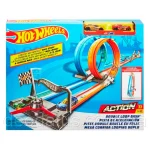 Портативний трек Hot Wheels «Подвійна петля» GFH85 Хот Вілс Оригінал