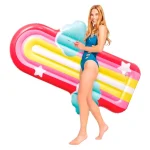 Надувний матрац Intex Райдужна хмаринка 1.75 м x 1.17 м x 20 см 58729 (6941057425849)