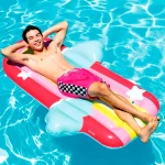Надувний матрац Intex Райдужна хмаринка 1.75 м x 1.17 м x 20 см 58729 (6941057425849) - Зображення 2