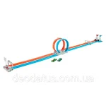 Портативний трек Hot Wheels «Подвійна петля» GFH85 Хот Вілс Оригінал - Зображення 3