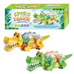 Крокодил 36195 (36) "WToys", 2 кольори, ОЗВУЧУВАННЯ УКРАЇНСЬКОЮ МОВОЮ, рухливі шестерні, рухається, пісня, підсвічування, в коробці