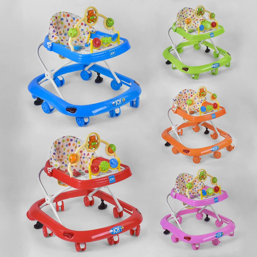 98 - Ходунки JOY 258 5 кольорів, пісні УКРАЇНСЬКОЮ та АНГЛІЙСЬКОЮ, підсвічування, d коліс - 6.5см, ВИДАЄТЬСЯ ТІЛЬКИ ЯЩИКОМ Ходунки JOY 258 (6) 5 кольорів, пісні УКРАЇНСЬКОЮ та АНГЛІЙСЬКОЮ, підсвічування, d коліс - 6.5см, ВИДАЄТЬСЯ ТІЛЬКИ ЯЩИКОМ - Зображення 1