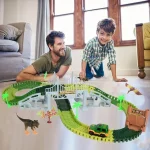 Автомобільний трек з динозаврами Dinosaur 1906 на 192 деталей ∙ Ігровий трек Dinosaur Tracks 1906 з динозаврами та електромашинкою 57308/12 - Зображення 5