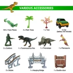 Автомобільний трек з динозаврами Dinosaur 1906 на 192 деталей ∙ Ігровий трек Dinosaur Tracks 1906 з динозаврами та електромашинкою 57308/12 - Зображення 8