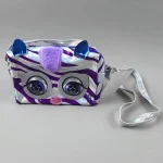 Дитяча інтерактивна сумочка з очками що рухаються Purse Pets фіолетового кольору C 62909 2 режими, в коробці 29*14*10,5см - Зображення 3